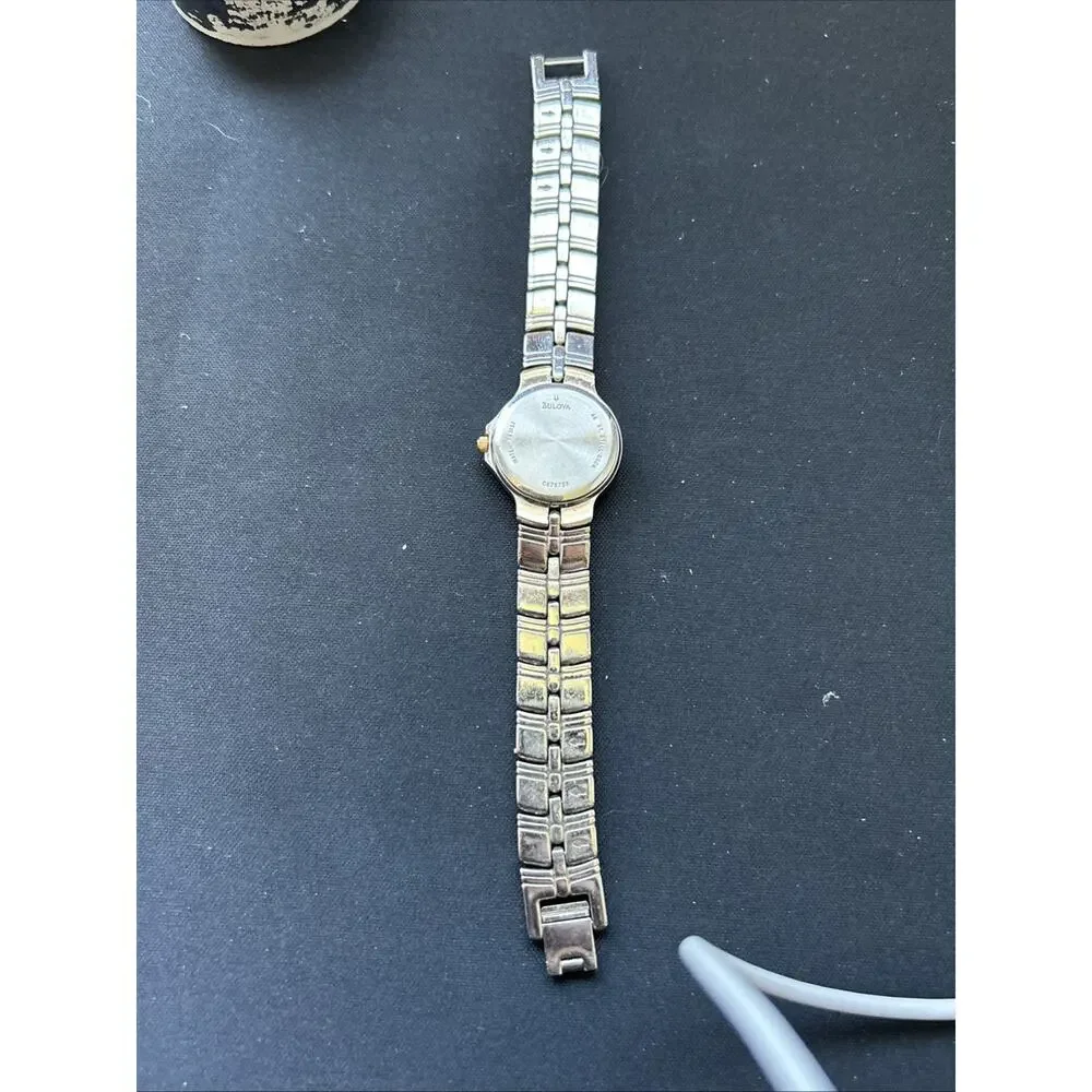 Bulova Two Tone MOP Dial Women’s Quartz Watch C876738